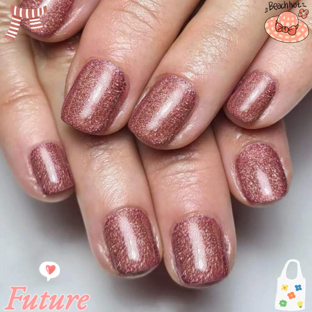 FUTURE Bộ Móng Tay Giả Đầu Tròn Chống Nước Che Phủ Toàn Diện Dành Cho Nữ