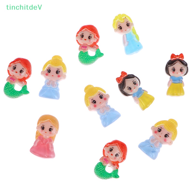 Set 10 Phụ Kiện Tóc Hoạt Hình Bằng Nhựa Resin Cho Bé Gái