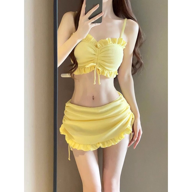 Bộ Đồ Bơi Bikini Dạng Váy Xẻ Cao Cấp Phong Cách Mới Năm 2023