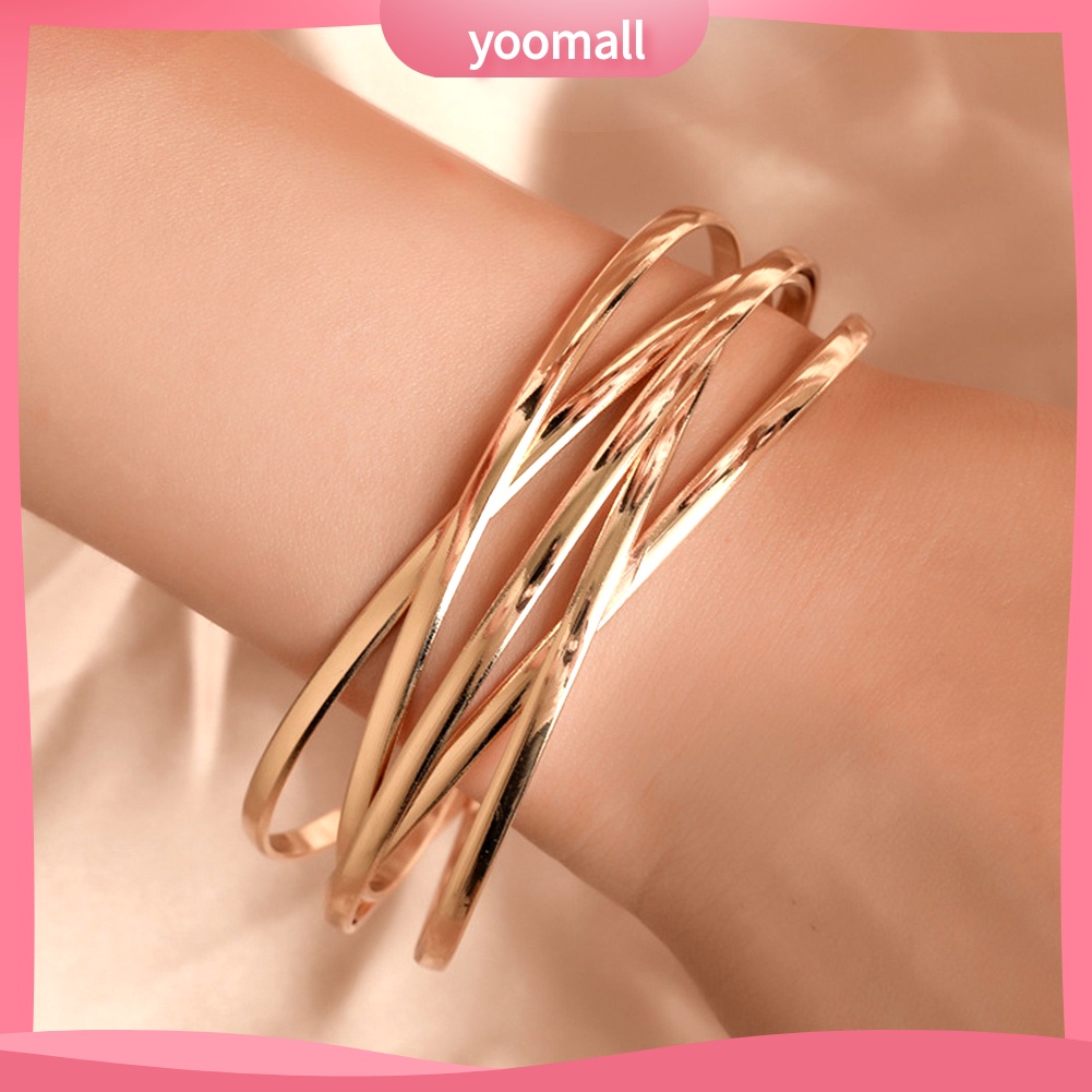 Vòng Tay Nhiều Lớp Dạng Hở Hình Thánh Giá Thời Trang Cho Nữ