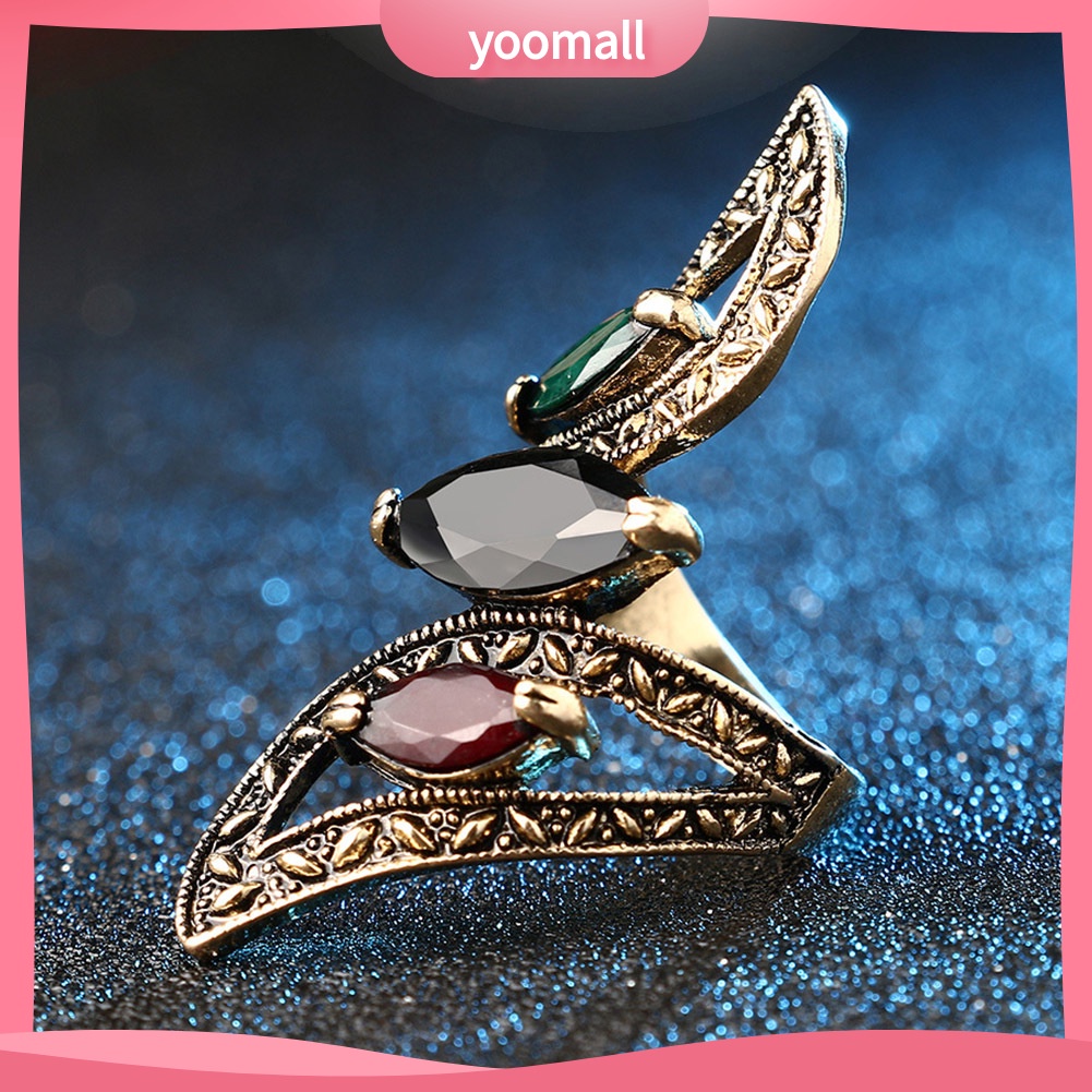 Nhẫn Đeo Khớp Ngón Tay Phong Cách Thổ Nhĩ Kỳ Nhiều Màu Sắc Dành Cho Nữ