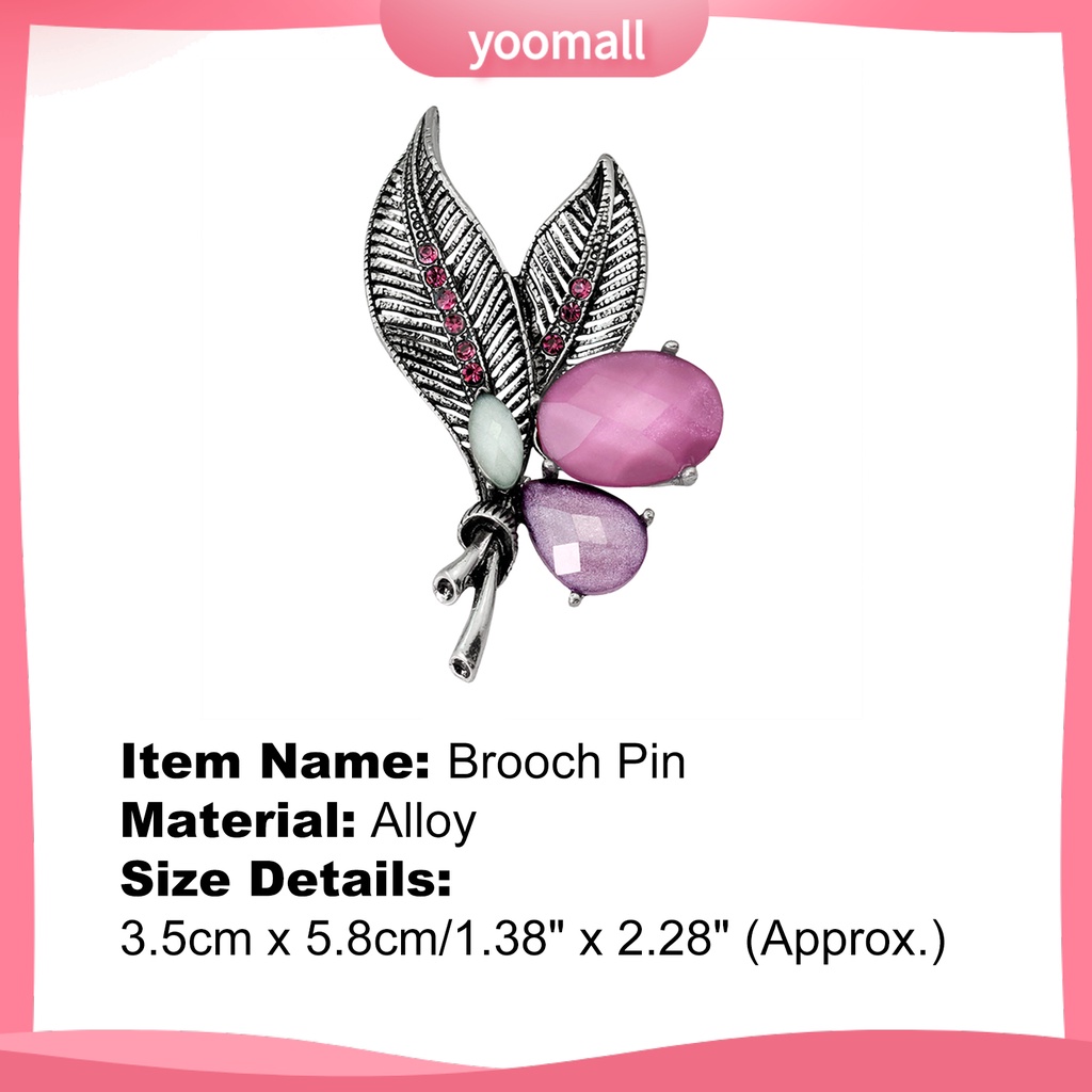 Ghim Cài Áo Đính Đá Kiểu Dáng Đáng Yêu Dùng Trang Trí