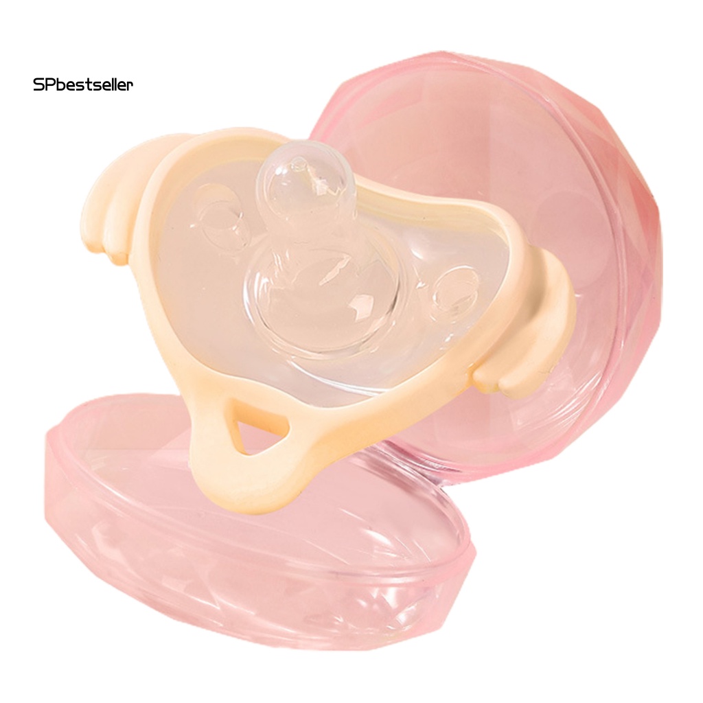 Núm Vú Giả 2 Màu Chịu Nhiệt Độ Cao Không BPA Cho Bé Sơ Sinh