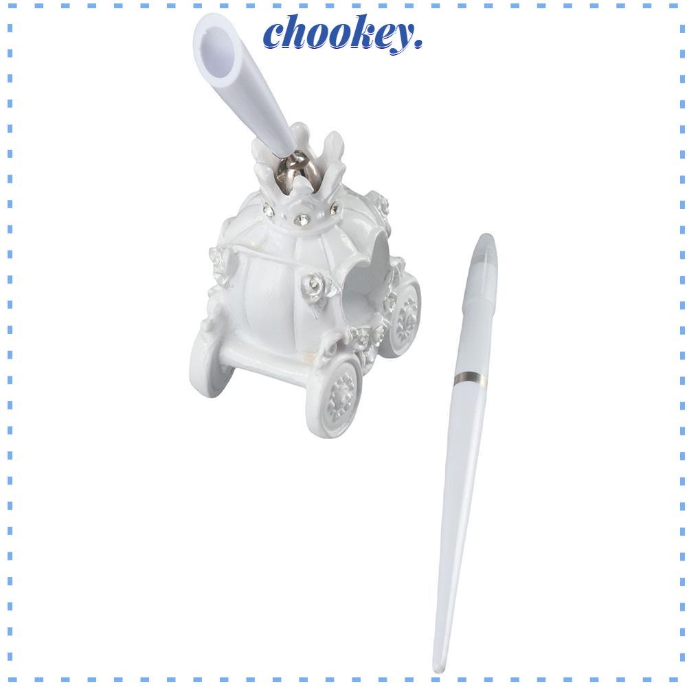 CHOOKEY Giá Đỡ Bút Hình Tròn Thiết Kế Đục Lỗ Độc Đáo Trang Trí Tiệc Cưới