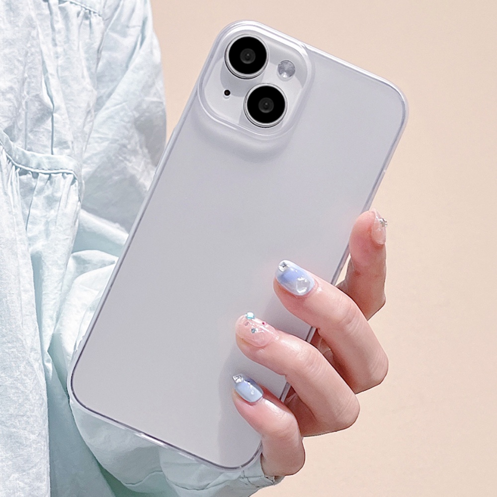 Ốp Điện Thoại TPU Mềm Chống Dấu Vân Tay Thiết Kế Đơn Giản Cho IPhone 12 13 14 Pro Max