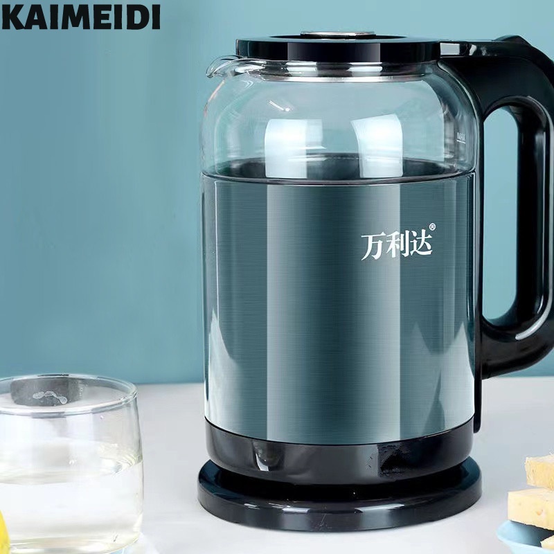 Ấm điện thủy tinh KAIMEIDI cách nhiệt chịu nhiệt độ cao