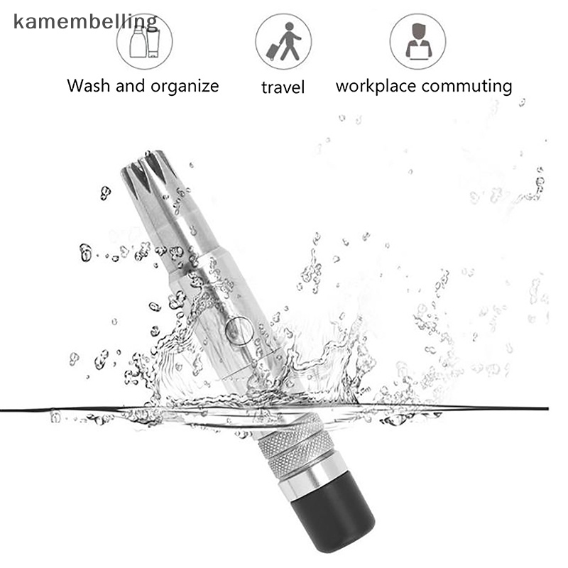 Kamembelling Dụng Cụ Tỉa Lông Mũi / Tai / Lông Mũi Bằng Thép Không Gỉ Có Thể Rửa Sạch Cho Nam