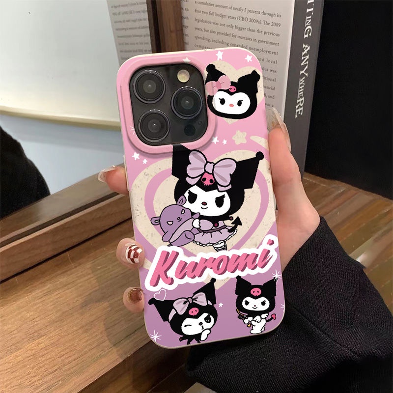 Ốp Điện Thoại Dẻo Họa Tiết Kuromi Dễ Thương Chống Sốc Cho Iphone12 14pro CGKR 8plus711 13