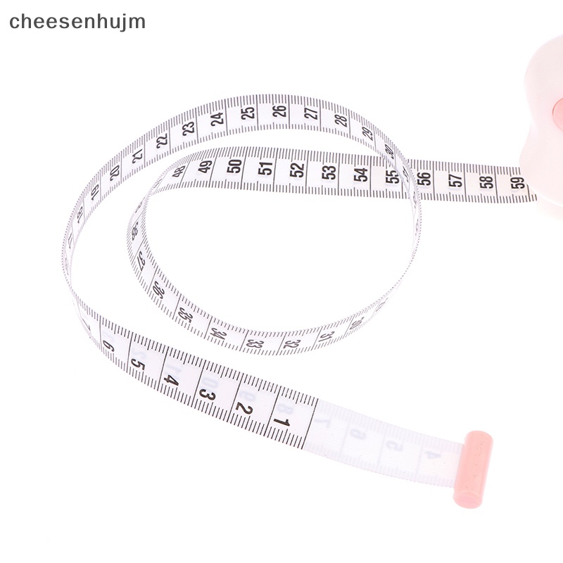 1 Cs Thước Cuộn 1.5m Mini Hình Dấu Chân Mèo Bằng PU Có Thể Thu Gọn Dùng Trong May Vá Retro