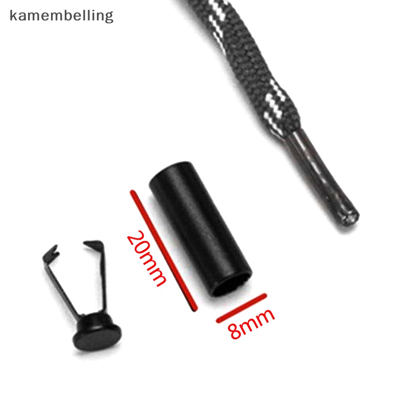 Kamembelling Set 10 Đầu Kim Loại Hình Trụ Bảo Vệ Đầu Dây Giày Diy