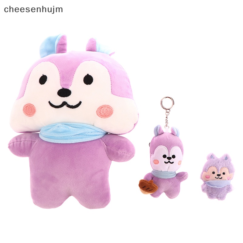 Móc Khóa Búp Bê Nhồi Bông Bt21 Hoạt Hình Dễ Thương