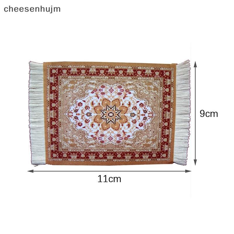 1 Tấm Lót Tách Trà Bằng Vải Cách Nhiệt Thấm Hút Tốt Phối Tua Rua Phong Cách Cổ Điển