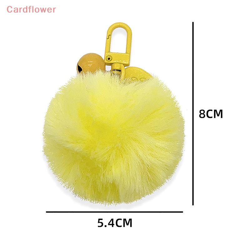 1 Móc Khóa Banh Lông Giả 8cm Nhiều Màu Sắc Thời Trang