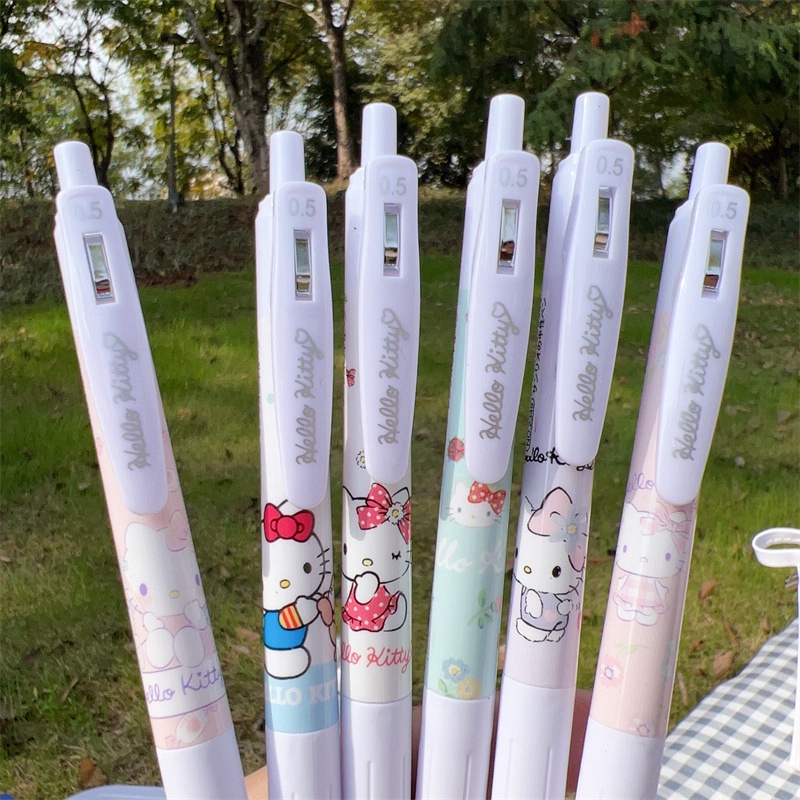 Bút gel bấm phim hoạt hình hello kitty học sinh dễ thương bút cọ ưa nhìn