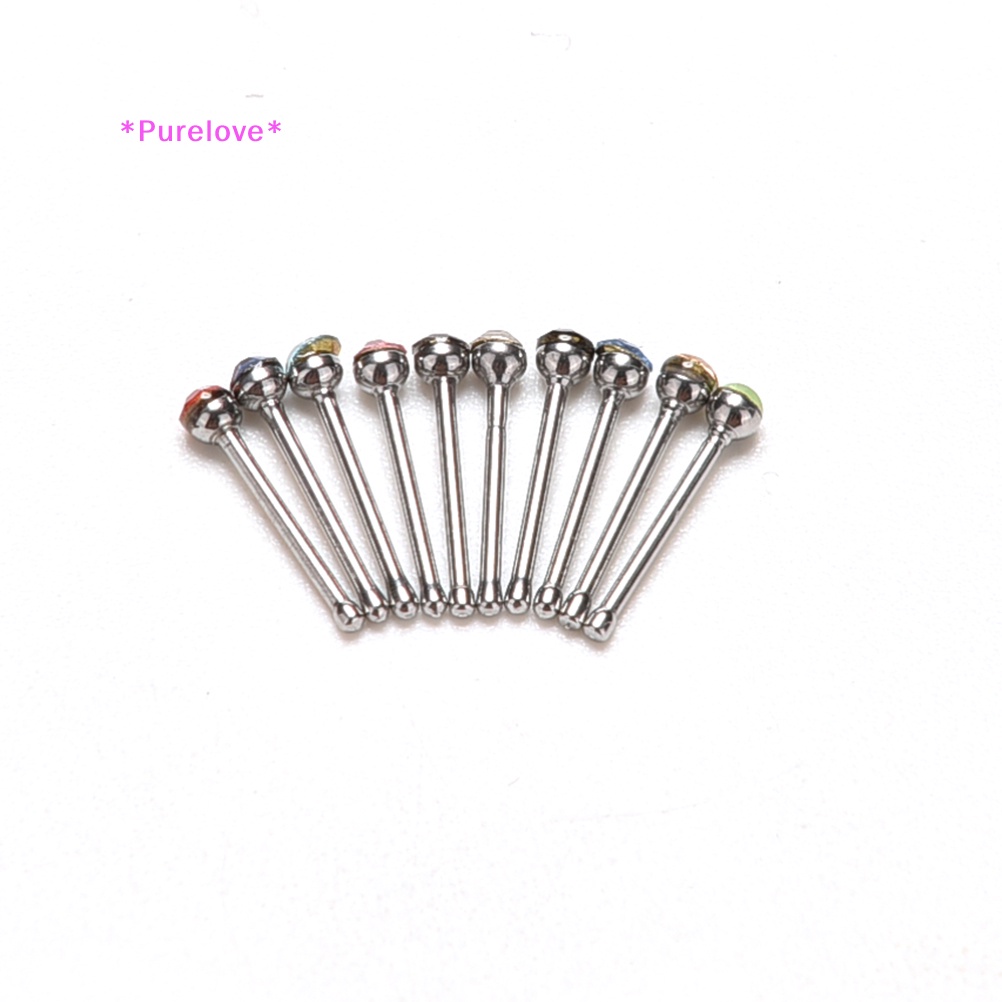 Khuyên Mũi Bằng Thép Đính Đá Pha Lê Cá Tính Thời Trang Mới