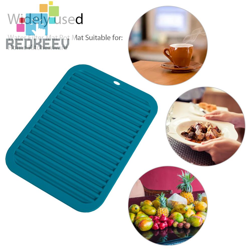 Tấm Lót Bàn Ăn Bằng Silicone Cách Nhiệt Chống Trượt / Thấm Nước Tiện Dụng Cho