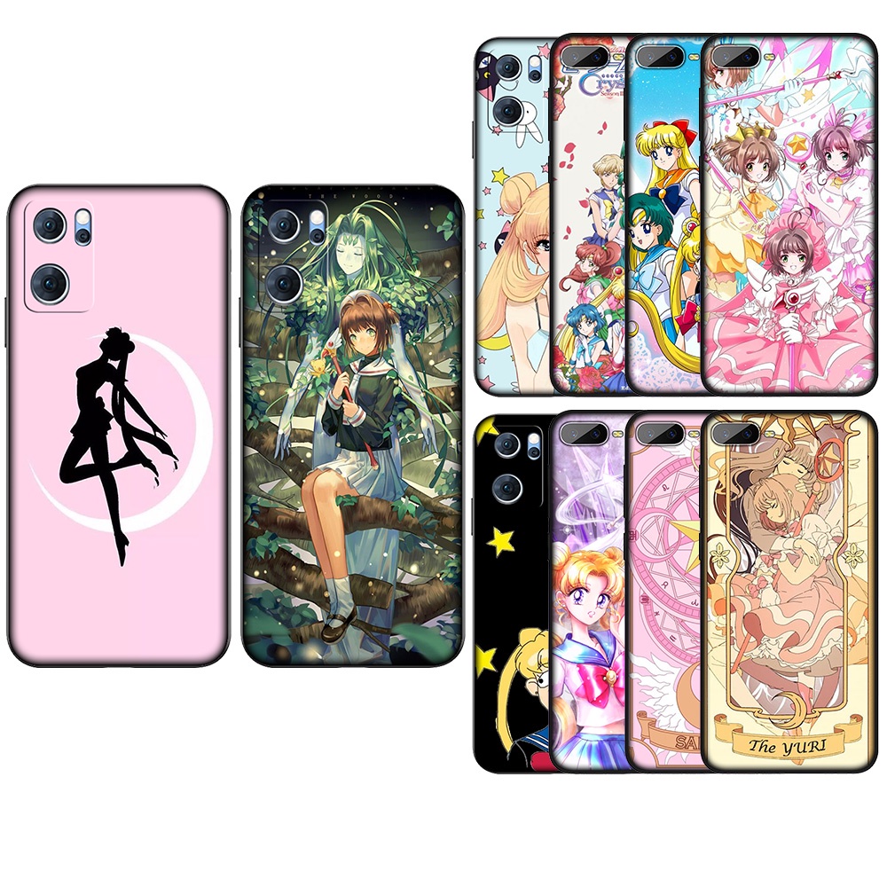 Xx11 Anime Thủy Thủ Mặt Trăng Silicon Mềm Cho OPPO Reno 5 5G 5K 5Pro Plus Find X3 Lite Neo