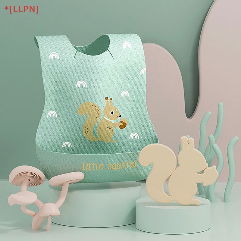 Yếm Ăn Siêu Mềm Chống Thấm Nước Có Túi Tiện Dụng Cho Bé