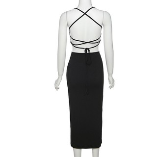 Đầm Midi Hở Lưng Gợi Cảm