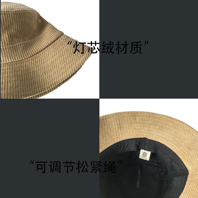 Nón Tai Bèo Vải Nhung Màu Sắc Đơn Giản Phong Cách Retro Nhật Bản