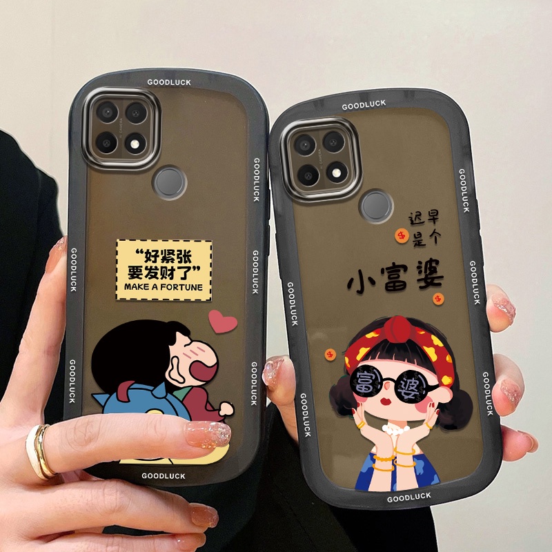 ốp lưng OPPO A15 ốp lưng OPPO A15s Ốp Điện Thoại Trong Suốt Họa Tiết Hoạt Hình Cho OPPO a15 CHY