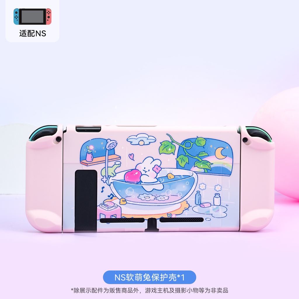 Ốp Cứng Bảo Vệ Máy Chơi Game Nintendo Switch Và Switch OLED Hình Thỏ Đáng Yêu