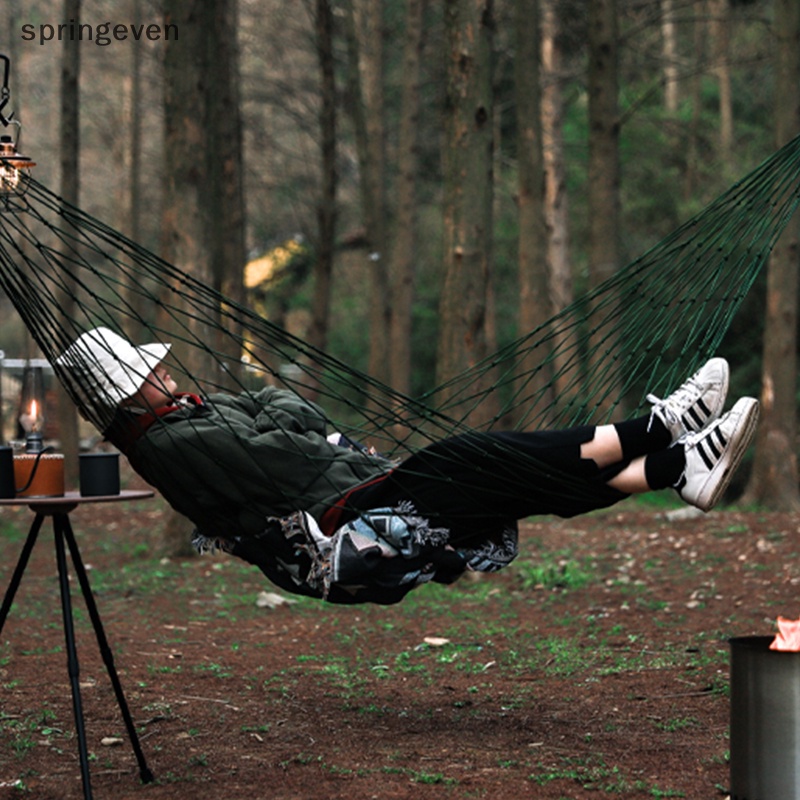 Võng Lưới Đan 10 Sợi nylon Dày Dặn Nhỏ Gọn Dễ Dàng Mang Theo Trong Nhà / Ngoài Trời