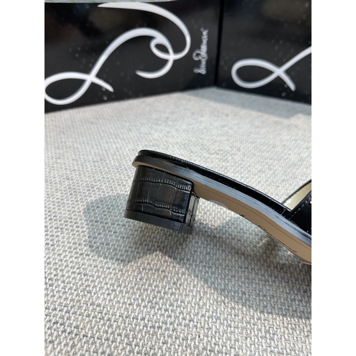 Sam Edelman Dép Cao Gót Bằng Da Bò Đế Dày Đục Lỗ Màu Kẹo Đơn Giản Mùa Hè Mới Cho Nữ