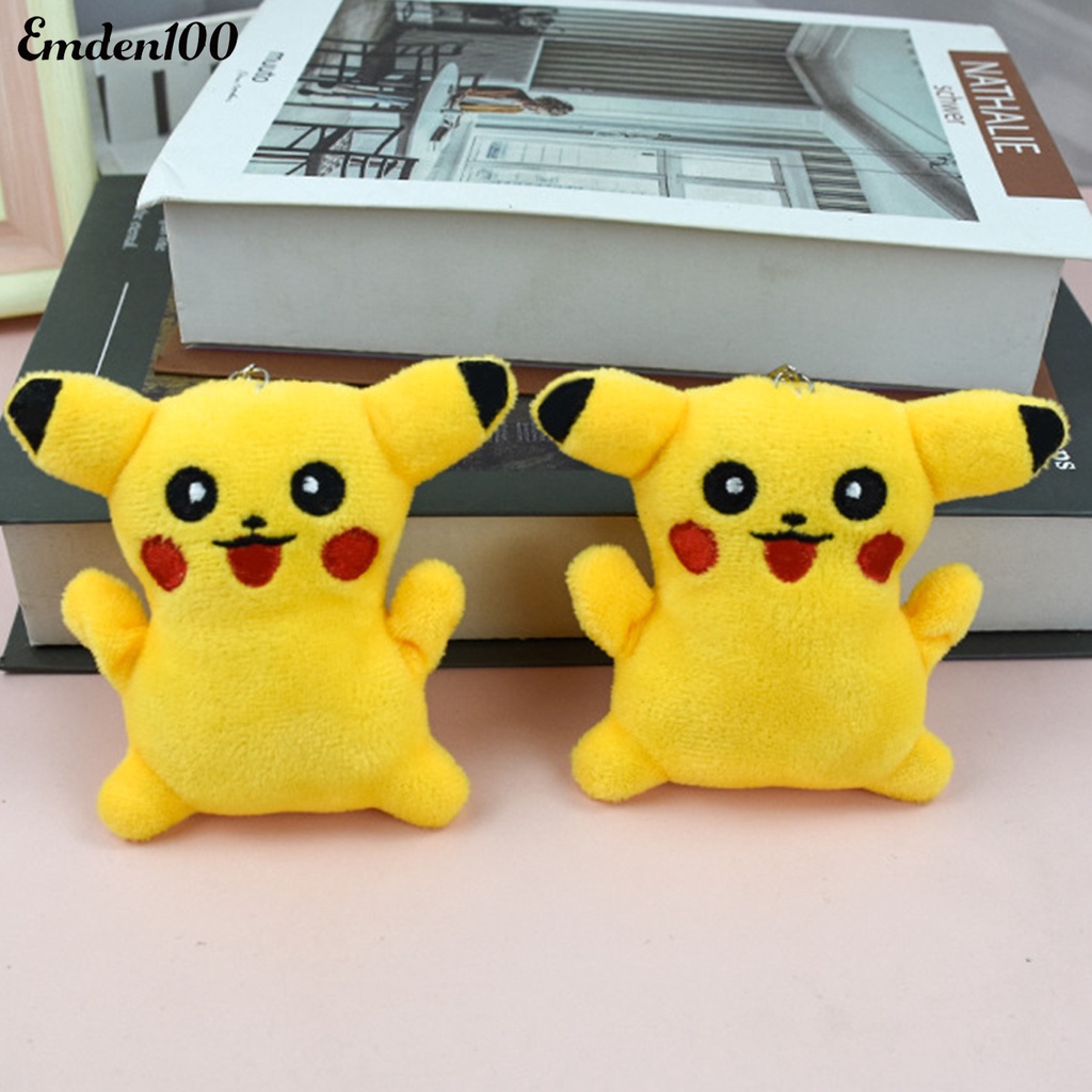Móc Khóa Hình Pikachu Nhồi Bông Dễ Thương