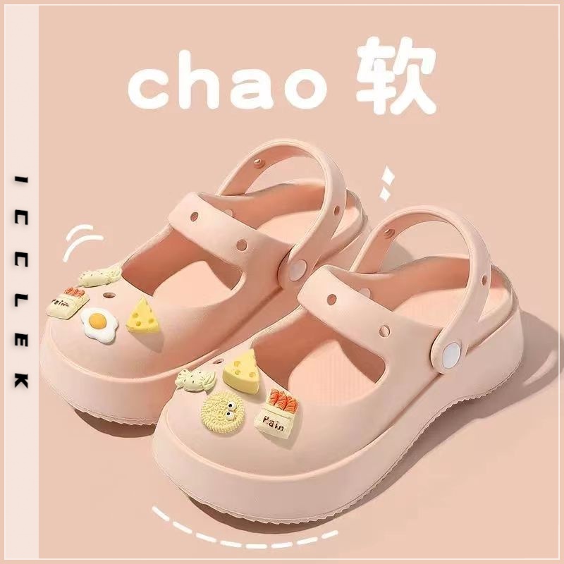 Dép cross Dép mary jane bánh mì ICCLEK 31Z071702 thoải mái cho nữ