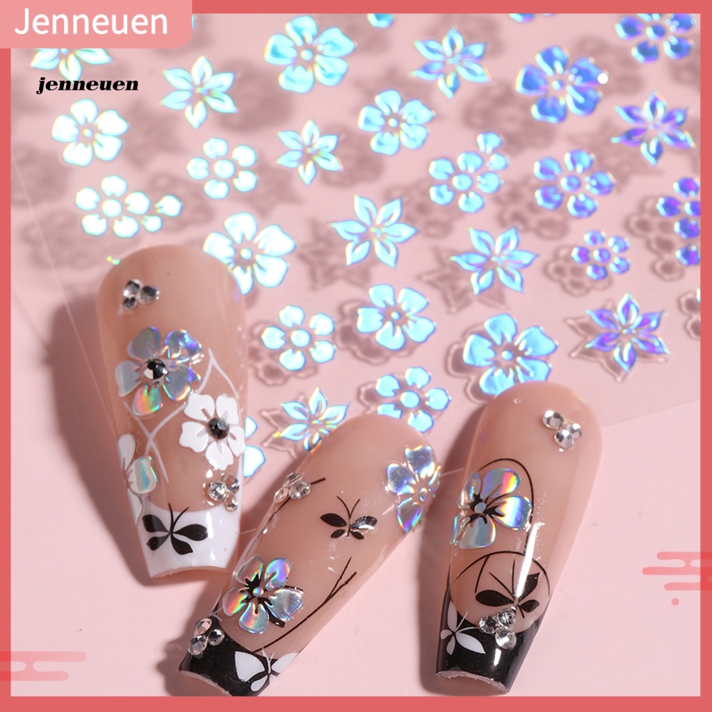 Miếng Dán Trang Trí Móng Tay Hình Hoa Ba Chiều DIY