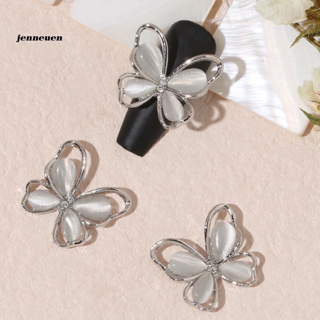 Set 20 Phụ Kiện Trang Trí Móng Tay Hình Bướm Nhiều Màu Sắc DIY