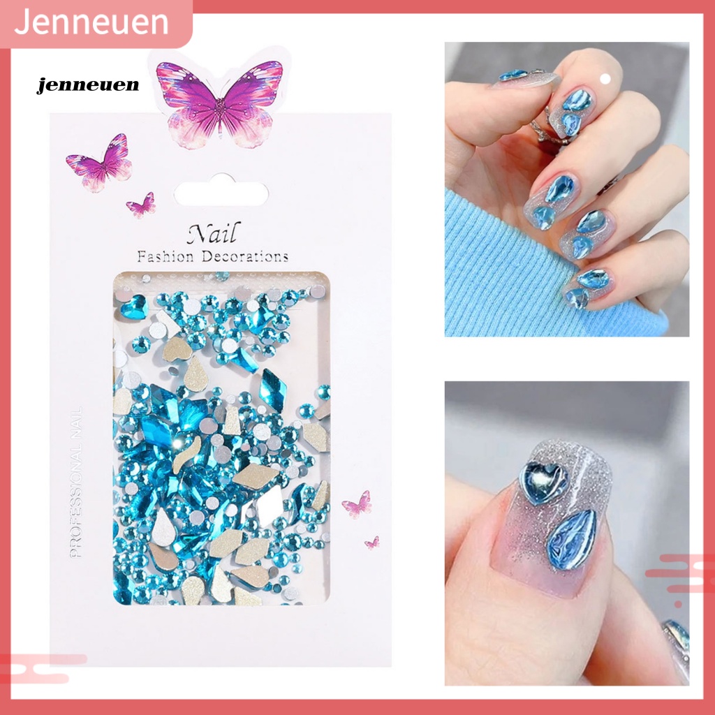 1 Túi Hạt Nhựa Resin Đính Trang Trí Móng Tay Độ Bóng Cao