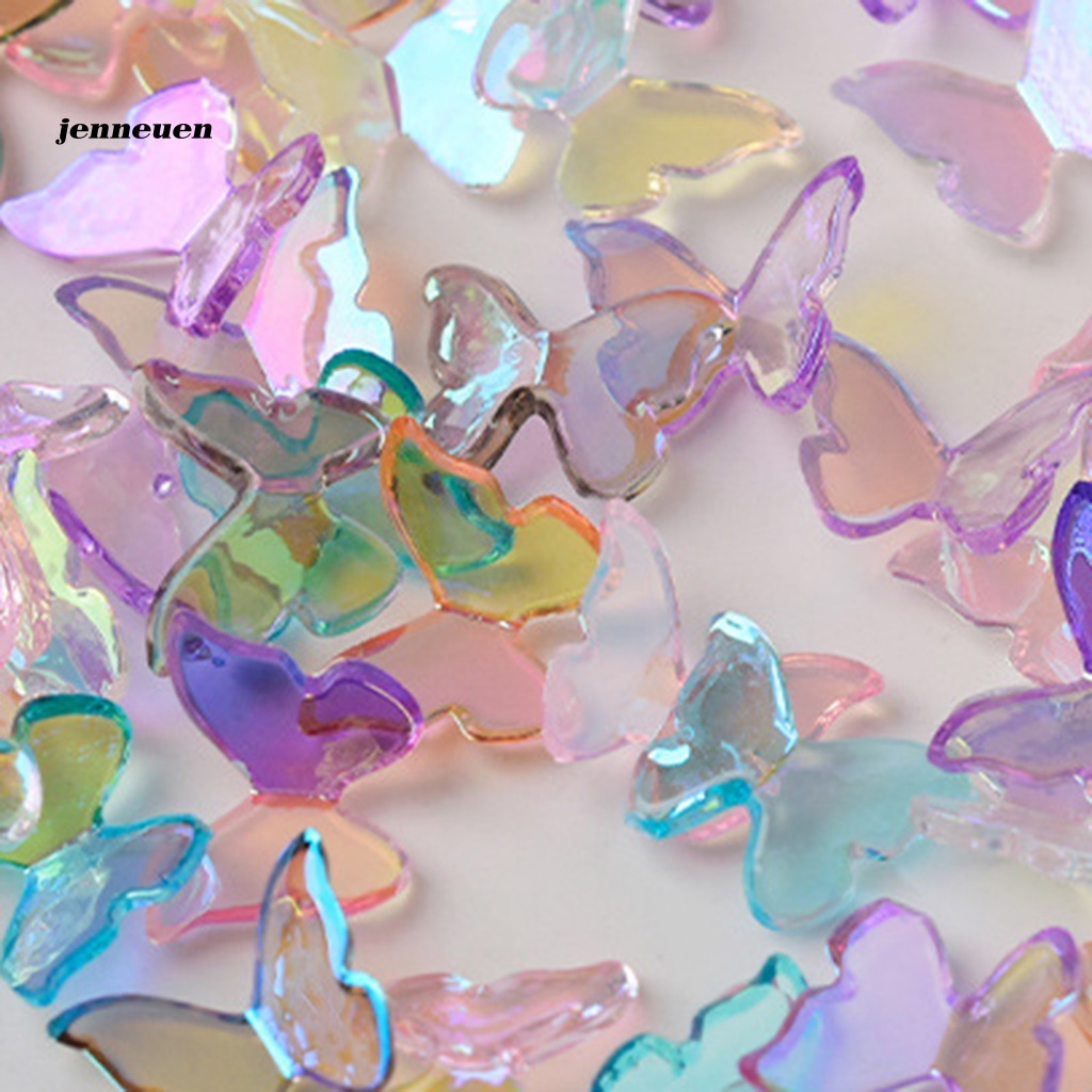 Set 30 Phụ Kiện Trang Trí Móng Tay Nghệ Thuật Hình Bướm Dễ Sử Dụng