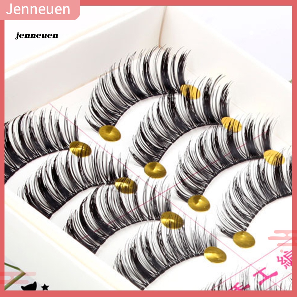 Set 10 Cặp Lông Mi Giả Dài Và Dày Tự Nhiên