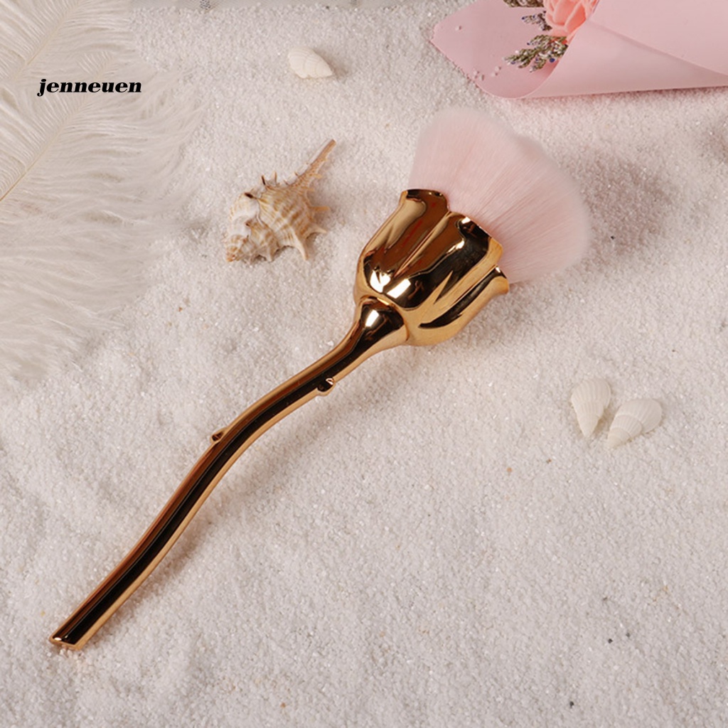 Cọ Trang Điểm Mềm Mại Hình Hoa Hồng Không Phai Màu Cho Nữ