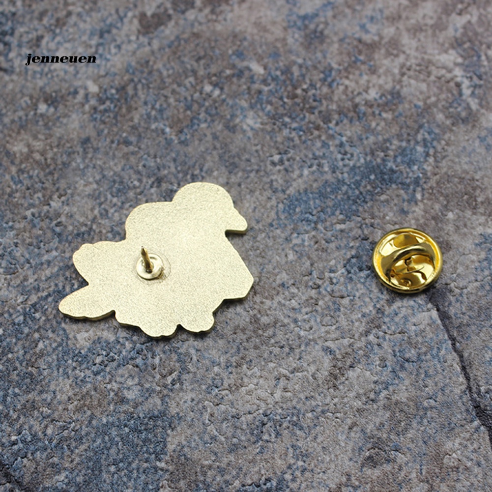 Trâm Cài Áo Hình Bánh Mì / Chim Bồ Câu Hoạt Hình Tráng Men Cho Nam Và Nữ