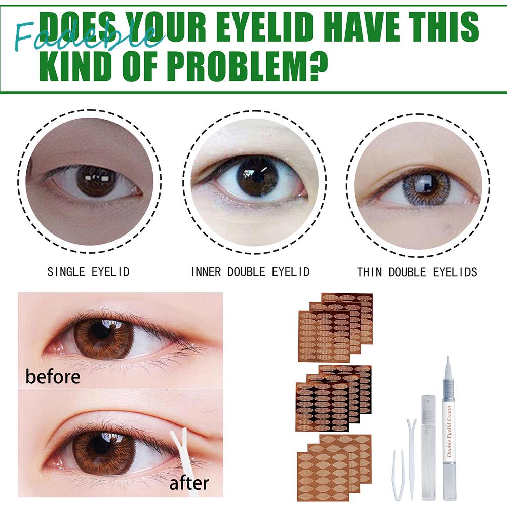 Bộ 396 Miếng Dán Kích Mí Với 3 Hình Dạng Khác Nhau