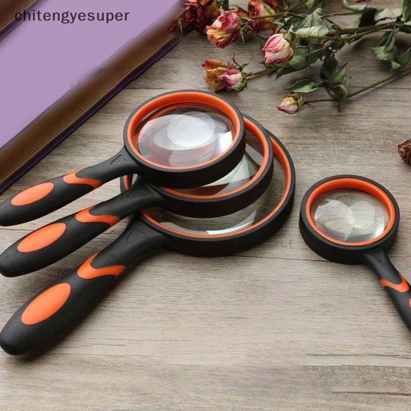 1 Kính Lúp 10X Cầm Tay Phóng Đại 50mm Dùng Để Đọc Sách Khoa Học