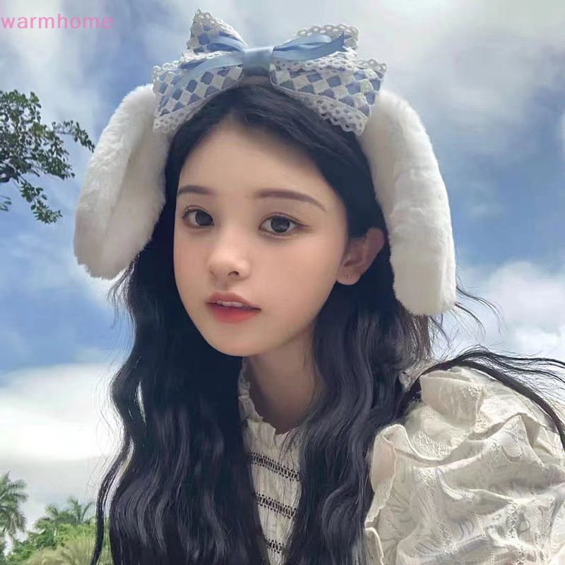 SANRIO Wmph Băng Đô Lông Xù Đính Tai Cún Nhồi Bông Hoạt Hình kuromi my melody cinnamoroll Dễ Thương Dùng Làm Quà Tặng wmm