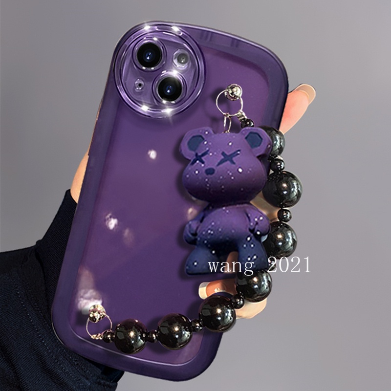 Ốp Điện Thoại Dẻo Trong Suốt Màu Trơn Kèm Vòng Đeo Tay & Búp Bê Cho OPPO Reno10 Pro + Plus 5G Reno 10 Reno10Pro + OPPO A78 NFC 4G 2023