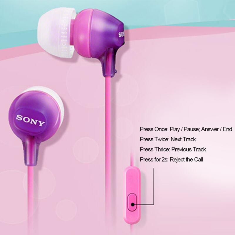 Tai Nghe Nhét Tai SONY-EX15AP Jack 3.5mm Bass Trầm Có Micro Tiện Dụng