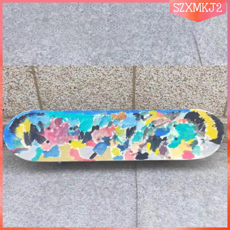 Ván Trượt Họa Tiết Graffiti Bằng Gỗ Với Vòng Bi Ròng Rọc Cho Thanh Thiếu Niên