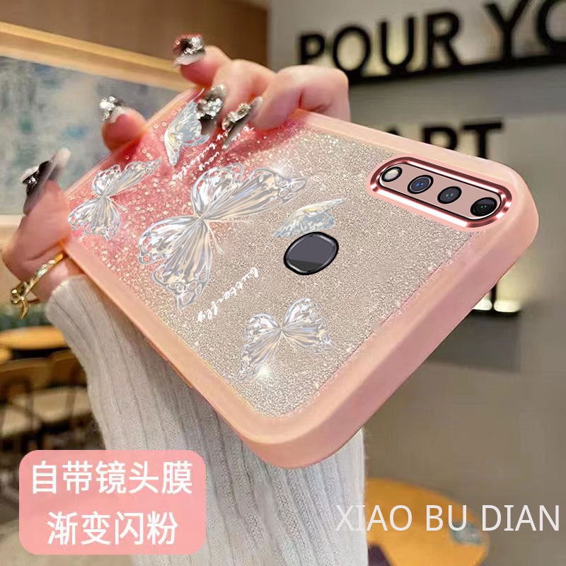 Ốp Điện Thoại TPU Mềm Trong Suốt Hình Bướm Màu gradient Cho OPPO A8 OPPO A31