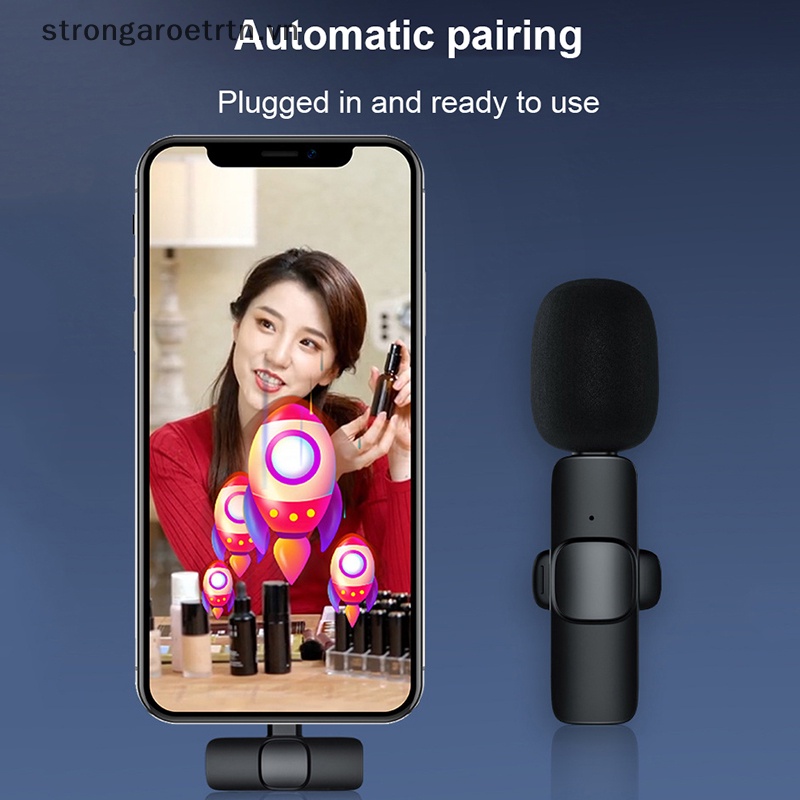 Micro Không Dây Mini Có Mic Loại C Dùng Để Ghi Âm Phát Sóng Trực Tiếp Cho Điện Thoại