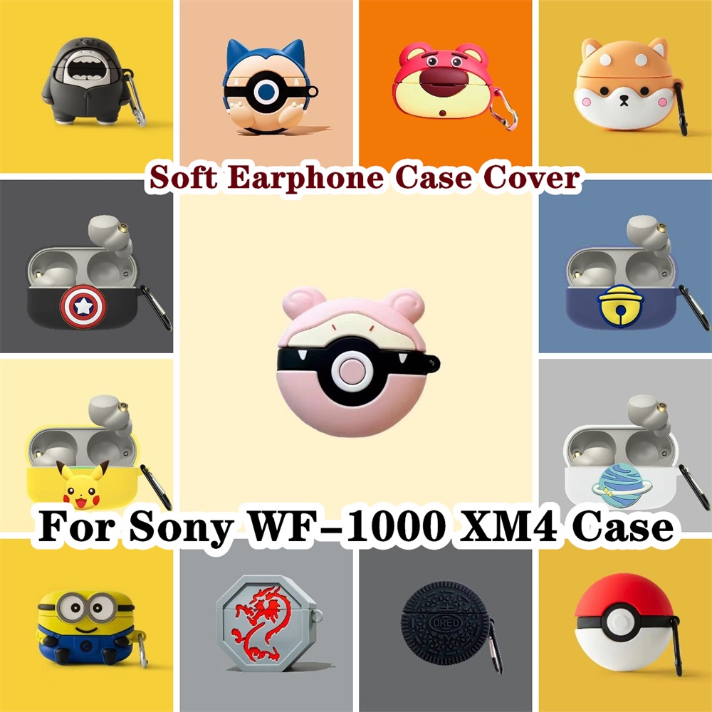 Hàng Có Sẵn! Hàng Có Sẵn! Đối với sony wf-1000 xm4 ốp lưng anime hoạt hình tạo kiểu cho sony wf-1000 xm4 vỏ bọc tai nghe mềm