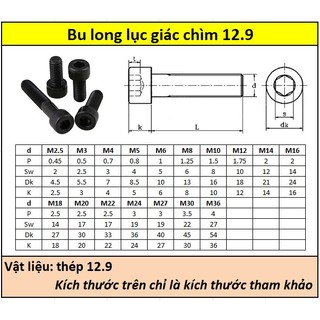 Bulong LGC đầu trụ M8 (60-150mm)