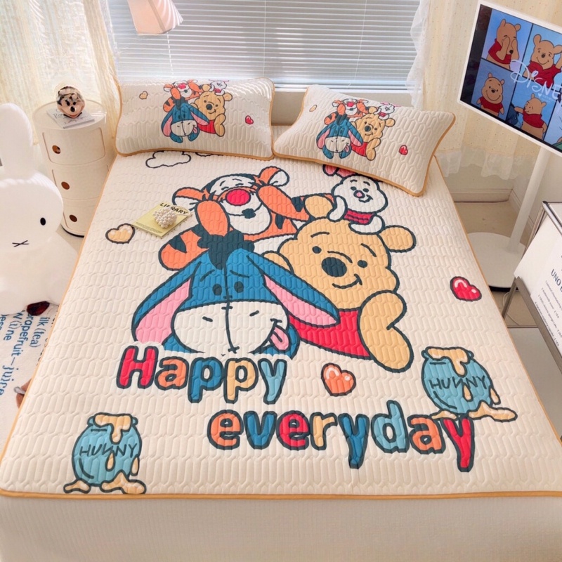 Bộ Thảm Lót Giường Ba Món Bằng Cao Su Mềm Thoáng Mát Mùa Hè Cho Trẻ Em