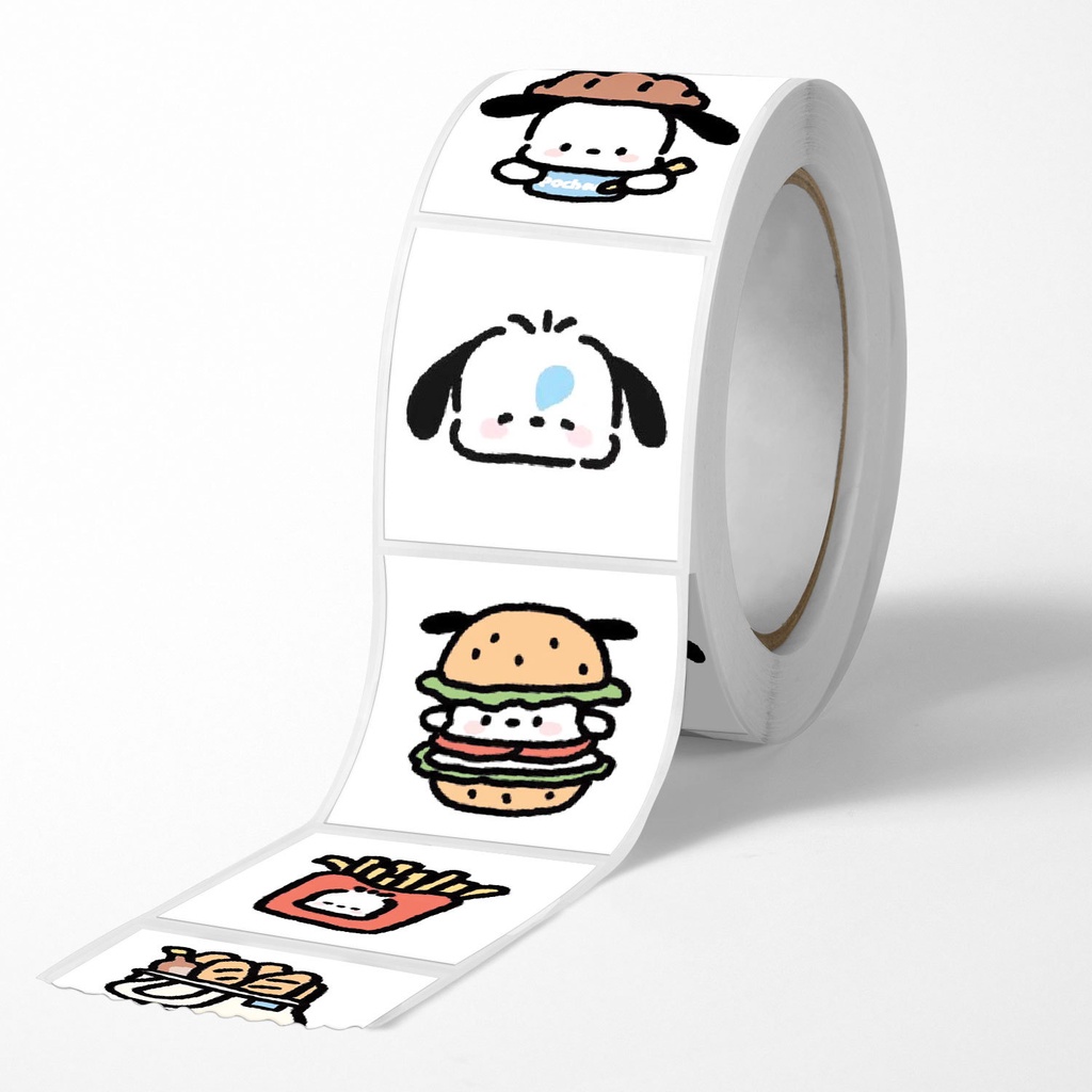 Cuộn 500 Miếng Dán Niêm Phong Pochacco