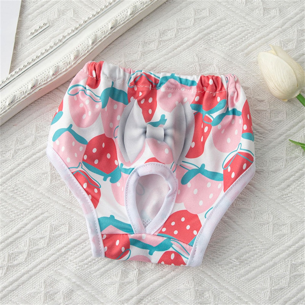 Quần Tã Co Giãn Thoáng Khí In Họa Tiết Hoa Dễ Thương Tiện Dụng Cho Cún Cưng